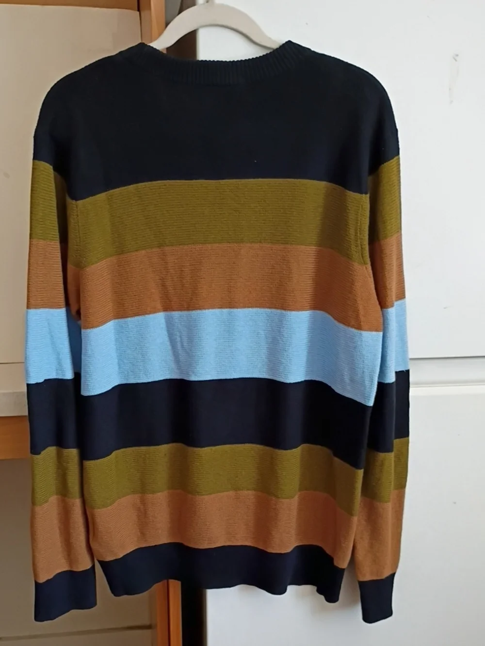 Scotch & Soda Cotton Rib Knit Striped Sweater Crew Neck Men sz L